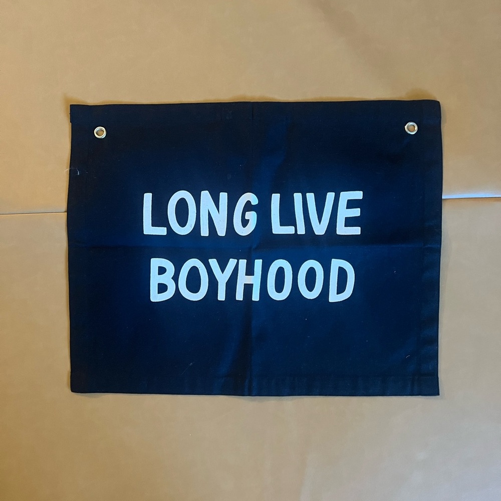 Long Live Boyhood Banner Kids Room Decor